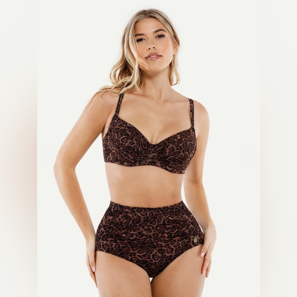 POPILUSH Shapewear Ruched Tummy Control Bikini Set